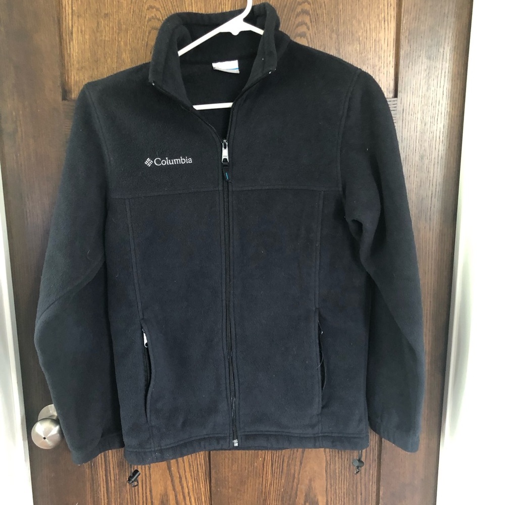 Columbia Sportswear Company Men’s Fleece Jacket Zipper Front Black Size small